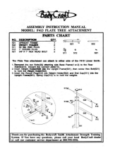 BodyCraft F413 User manual