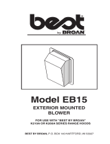 Broan Best EB15 User manual