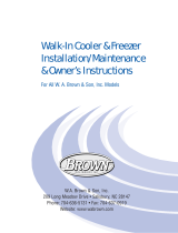 Brown and Son WA Cooler & Freezer User manual