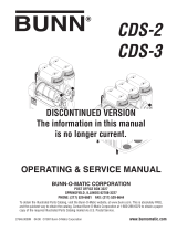 Bunn CDS-3 User manual
