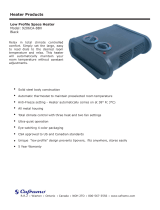 Caframo Low Profile Space Heater 9206CA-BBX User manual
