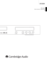 Cambridge Audio DVD Player DVD player User manual