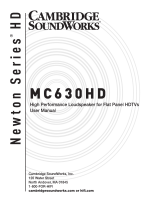 Cambridge SoundWorks MC630HD User manual