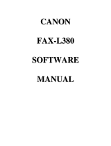 Canon FAX-L380 User manual