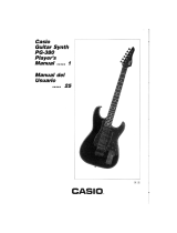 Casio Guitar PG-380 User manual