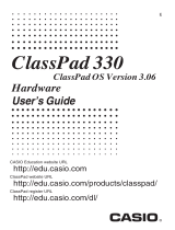Casio CLASSPAD 330 Owner's manual