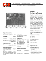 C&H Technologies HF4x8 User manual