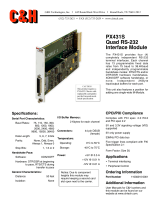 C&H Quad RS-232 Interface Module PX431S User manual