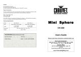 Chauvet CH-260 User manual