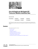 Cisco Systems CVR-CFP-4SFP10G User manual