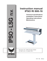 Cissell IPSO RI 800-16 User manual