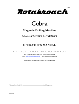 Rotabroach Cobra CM/200/3 User manual