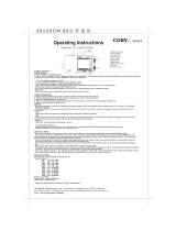 COBY electronic CX-CB12 User manual