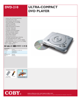 COBY electronic dvd DVD-210 User manual