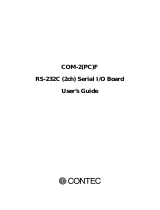 Contec COM-2(PC)F User manual