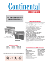 Continental Refrigerator SW60-24M User manual