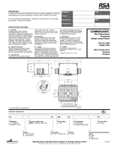 RSA Lighting Combolight Galleria Series PAR20 120V User manual