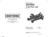 Craftsman 3 ton Service Jack User manual