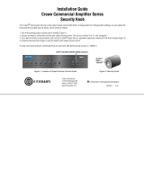 Crown Audio Commercial Amplifier Series User manual