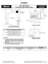 Dacor PCOR30 User manual