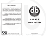 DB Industries Marine Instruments MARINE AMPLIFIER User manual