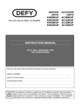 Defy AHI24H1P User manual