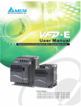 Delta Electronics VFD015E23P User manual