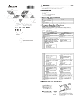 Delta Electronics Program Copy Card TP-PCC01 User manual