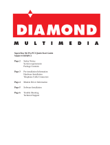 Diamond Multimedia supramax le sm56pci User manual