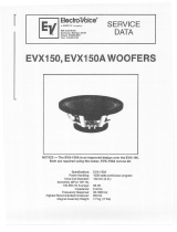 Electro-Voice EVX-150 & EVX-150A User manual