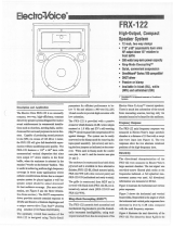 Electro-Voice FRX-122 User manual