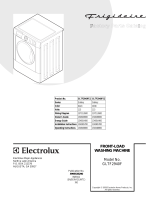 Electrolux - Gibson Washer GLTF2940FE2 User manual