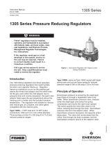 Emerson 1305 Series Pressure Reducing Regulators User manual