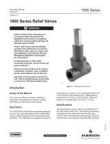 Emerson 1805 Series Relief Valves User manual