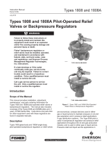 Emerson 1808 Series Relief Valve or Backpressure Regulators User manual