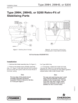 Emerson 299H and S200 Series Retro-Fit of Stabilizing Parts Installation guide