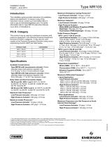 Emerson MR105 Installation guide