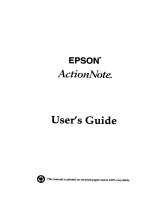 Epson ActionNote 4SLC/25 User manual
