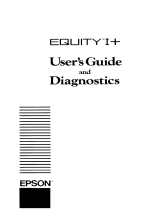 Epson Equity I+ User manual