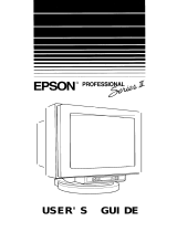 Epson Monitor-20" User manual