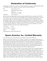 Epson MovieMate 60 Projector Warranty