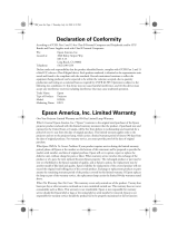 Epson EX21 Warranty