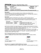 Epson Livingstation LS47P2 Product information