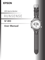 Epson Runsense SF-810 User manual