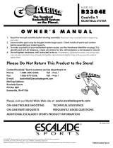 Escalade Sports B2304E User manual