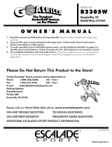 Escalade Sports B2304W Owner's manual