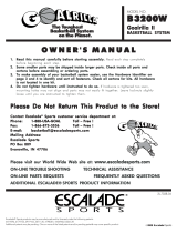 Escalade Sports B3200W User manual