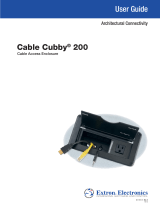 Extron Cable Cubby 200 User manual