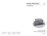 Extron HSA 800 User manual