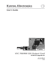 Extron Extron Electronics Network Card VSC 700/900 SDI OUTPUT CARD User manual